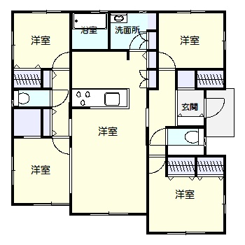 深谷市(旧岡部町) 構造:木造土地面積:270.74平米 ( 81.89坪 ) 建物面積:94.81平米 ( 28.68坪 )