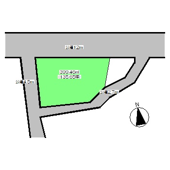 深谷駅南 土地面積:448.46平米 ( 135.65坪 )